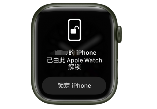 竹山苹果手机维修分享用 AppleWatch 解锁配备面容 ID 的 iPhone方法 